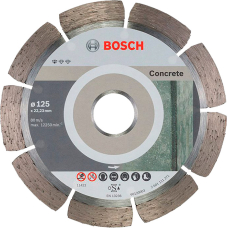 Алмазний круг Bosch по бетону Standard for Concrete 125x22,23x1,6x10 мм, 10 шт