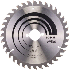 Пильный диск по дереву Bosch Optiline Wood 190×2,6×30, 36 ATB