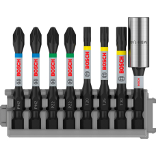 Набір ударних біт Bosch Impact Control з тримачем, 8 шт