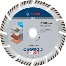 Алмазний диск Bosch PRO Multi Material 180x22.23x2.4 мм, 10 шт