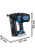 Аккумуляторный гвоздезабиватель Bosch GNH 18V-64 M Professional с 2 акб ProCORE 18V 4.0Ah и з/у GAL 18V-40 Professional, в кейсе