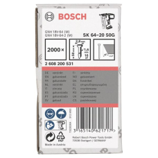 Цвяхи фінішні Bosch SK64-20 50G 1.6x2.8x1.35x50 мм 2000 шт