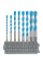 Набор сверл спиральных Bosch Expert HEX-9 MultiConstruction Pick and Click, 3-8 мм, 8 шт