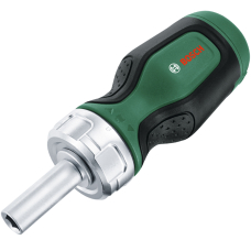 Короткая отвертка Bosch 1600A032UY с храповиком и 6-ю битами