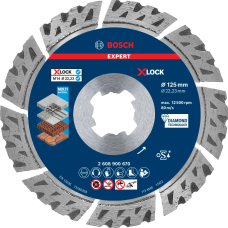 Алмазний отрезной диск Bosch Expert MultiMaterial X-Lock, 125x2.4х22.23 мм