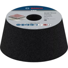 Конічний шліфувальний круг Bosch PRO Stone 110х55х22.23 мм, G24