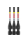 Набор ударных бит Bosch PRO T Impact T10, T15, T20, 55 мм, 3 шт