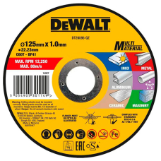 Круг відрізний DeWALT Multi-Material 125х1х22.23 мм