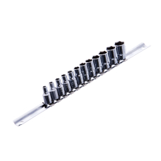 Набір торцевих головок Toptul 1/4" на тримачі, 12 шт