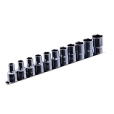 Haбоp торцевых головок Toptul 1/2" на держателе, 11 шт
