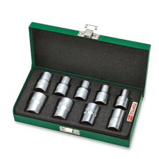 Набор головок Toptul Torx 1/2″ E10-E24 (звезда Давида) 9 шт