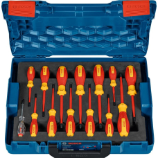 Набор изолированных отверток Bosch Professional VDE смешанных в L-BOXX 102, 14 шт