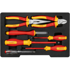 Змішаний набір ізольованих ручних інструментів Bosch Professional VDE, 7 шт