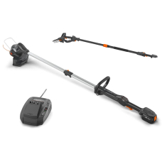 Акумуляторний тример Husqvarna Aspire T28-P4A KIT, акумуляторний гілкоріз Aspire P5-P4A з телескопічною рукояткою, з акб 4.0 Ah і з/п