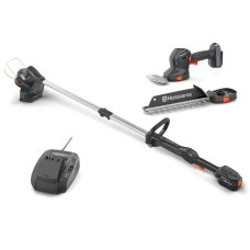 Акумуляторний тример Husqvarna Aspire T28-P4A KIT, акумуляторні ножиці для кущів Aspire S20-P4A, з акб 4.0 Ah і з/п