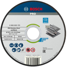 Круги відрізні Bosch Pro Stainless Steel and Metal 125х1.6х22.23 мм, 100 шт