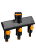 Тройник для крана Fiskars Comfort 3 выхода