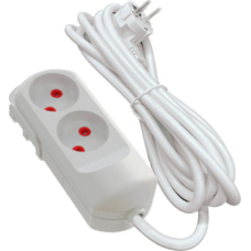 Подовжувач мережевий Virok 2 м, 2 гнізда без заземлення