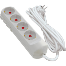 Подовжувач мережевий Virok 2 м, 4 гнізда із заземленням