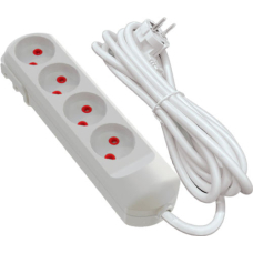 Подовжувач мережевий Virok 2 м, 4 гнізда без заземлення