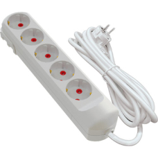 Подовжувач мережевий Virok 2 м, 5 гнізд із заземленням