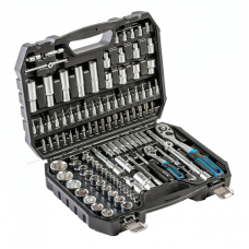 Набор инструментов Hoegert 1/2", 1/4" в кейсе 112 шт