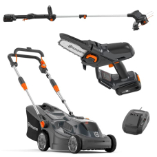 Акумуляторна газонокосарка Husqvarna Aspire LC34-P4A KIT + тример Aspire T28-P4A + гілкоріз Aspire P5-P4A KIT