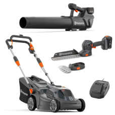 Акумуляторна газонокосарка Husqvarna Aspire LC34-P4A KIT + ножиці Aspire S20-P4A + повітродувка Aspire B8X-P4A