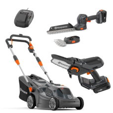 Акумуляторна газонокосарка Husqvarna Aspire LC34-P4A KIT + ножиці Aspire S20-P4A + гілкоріз Aspire P5-P4A