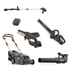 Акумуляторна газонокосарка Husqvarna Aspire LC34-P4A KIT + тример Aspire T28-P4A + гілкоріз Aspire P5-P4A KIT + повітродувка Aspire B8X-P4A + кущоріз Aspire H50-P4A