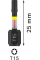 Биты Bosch Pro Torx Impact T15, 25 мм, 2 шт