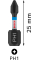 Биты Bosch Pro Phillips Impact PH1, 25 мм, 2 шт