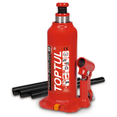 Домкрат гідравлічний пляшковий TopTul JHAB0108, 8 т, 222-447 мм