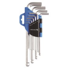 Набір ключів шестигранних з кулькою Hoegert HEX 1.5-10, 9 шт