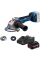 Акумуляторна кутова шліфмашина Bosch GWS 18V-11 Professional з акб GBA 18V 4.0 Ah і з/п GAL 18V-40, в картоні