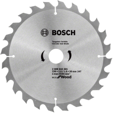 Пиляльний диск Bosch Eco for Wood 230х2.8/1.8х30 мм, 24 ATB