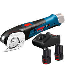 Акумуляторні універсальні ножиці Bosch GUS 12V-300 Professional з 2 акб GBA 12V 2.0 Ah, з/п GAL 12V-40