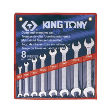 Набор рожковых ключей King Tony 6-22 мм в чехле, 8 шт