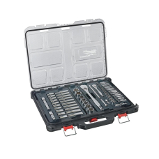 Набір головок торцевих з тріскачкою Milwaukee PACKOUT 1/2''+1/4'', 63 шт
