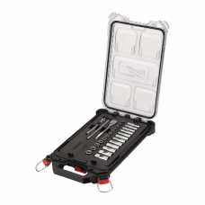 Набор торцевых головок с трещоткой Milwaukee PACKOUT 1/4", 28 шт