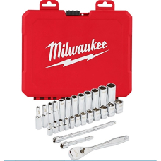 Набор торцевых головок с трещоткой Milwaukee  1/4", 28 шт