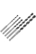 Набор сверл спиральных Bosch PRO HEX-5 Drill Bit Set, 4-10 мм, 5 шт