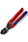 Болторіз компактний Knipex CoBolt вигнутий 20° з гумовими ручками та вибірками, 6х200 мм