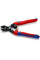 Болторіз компактний Knipex CoBolt вигнутий 20° з гумовими ручками та вибірками, 6х200 мм