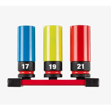 Набор ударных головок Milwaukee ShW 1/2'' 17-21 мм, 3 шт