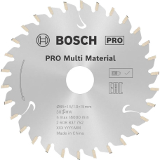 Пиляльний диск Bosch PRO Multi Material 85x1.5/1x15 мм, 30 HLTCG