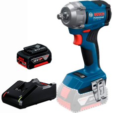 Аккумуляторный ударный гайковерт Bosch GDS 18V-350 Professional, акб 18 V 4.0 Ah, з/у GAL 18V-40