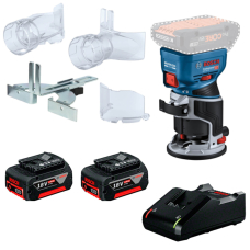 Аккумуляторный фрезер Bosch GKF 18V-8 Professional, с 2 акб 4 Ah и з/у GAL 18V-40