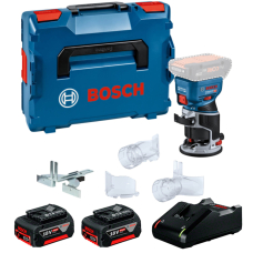 Аккумуляторный фрезер Bosch GKF 18V-8 Professional, с 2 акб 4 Ah и з/у GAL 18V-40, в кейсе L-Boxx 136