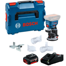 Аккумуляторный фрезер Bosch GKF 18V-8 Professional, с акб 4 Ah и з/у GAL 18V-40, в кейсе L-Boxx 136